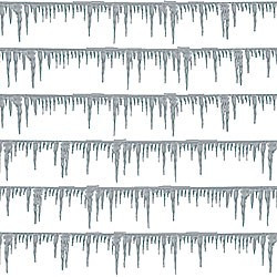 Conjunto de 10 carambanos de fibra helados simulando hielo, Busch, Escala H0, Ref: 1143.