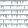 Conjunto de 10 carambanos de fibra helados simulando hielo, Busch, Escala H0, Ref: 1143.
