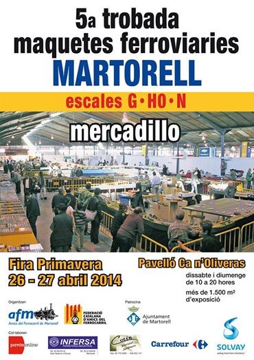 Mercadillos – Zaratren estará en el «5º ENCUENTRO DE MÓDULOS FERROVIARIOS», que se celebrará en Martorell