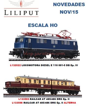 Liliput – Novedades Noviembre 2015