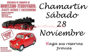 Mercadillos – Este Sábado 28 de Noviembre de 2015, Zaratren estará en Chamartín.
