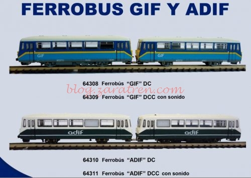 Ferrobus ADIF y GIF - Mabar - Escala N - Zaratren.com