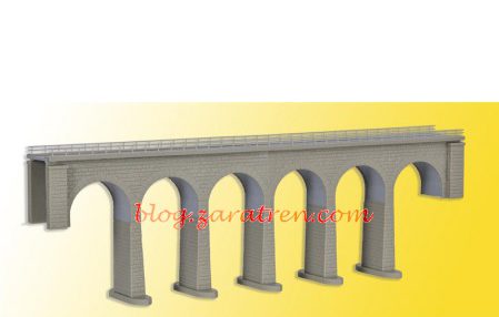 Kibri – Viaducto con pilares en Recta. válido para todas marcas de vía. Kit para montar. Ref: 37663 – Pilastras de Viaducto con Bases para Romper el Hielo. Kit para montar , Ref: 37675- Escala N