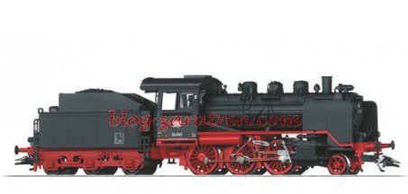 Trix – Locomotora de vapor BR 24, DB, 24 047, ( Color Negro ), época III, Digital con Sonido, luces blancas según sentido de marcha. Ref: 22248 – Escala H0
