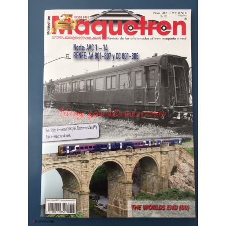 Maquetren – Revista mensual Maquetren, Numero 282, 2016.