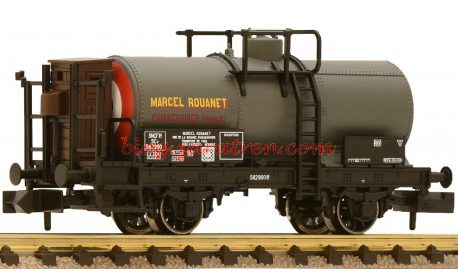 Fleischmann – Vagón cisterna de Combustible » Marcel Rouanet «. SNCF. Época III.  Ref: 843407. Escala N