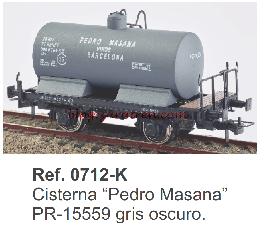 K*train – Novedades vagones cisternas dos ejes, ref : Ref. 0712-K, Ref. 0712-L, Ref. 0712-M, Ref. 0712-N – escala H0