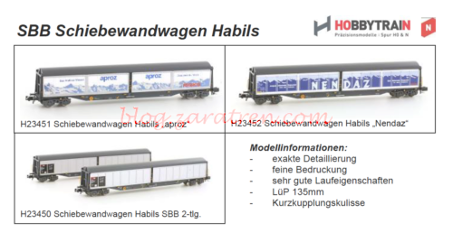 SBB Habils- Hobbytrain - Novedades 2017 - Zaratren.com