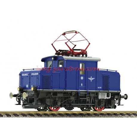 Fleischmann – Locomotora eléctrica E 69, Edelweib – Privatbahn, ( Color Azul ), Epoca III, analógica, Con conector PluX16, luces blancas según sentido de marcha. Ref: 430003 – Escala H0