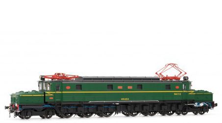 Electrotren – Locomotora Eléctrica Renfe 7503, Color verde claro con franja amarilla, Digital, Escala H0.  Ref: E3032D