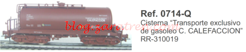 K*train - Ref. 0714-Q Cisterna boggies RR-310019 GASOLEO CALEFACCION rojo óxido - blog.zaratren.com
