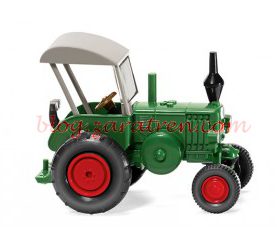 Wiking – Tractor Ford Lanz Bulldog mit Dach, color Verde, Ref: 088008 – Escala H0