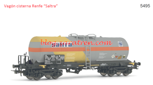 E5495 - RENFE, 4-axle tank wagon, SALTRA