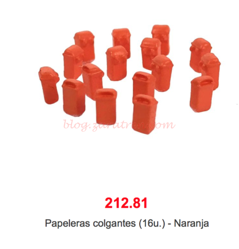 Novedades Abril 2018 - Papeleras colgantes , Escala N, Ref : 212.81, 212.82, 212.83