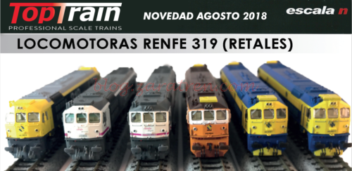 Toptrain - Novedad, RENFE 319 (Retales), TT70105, TT70106A, TT70106B, TT70107, TT70108, TT70109