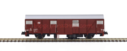 81801 - Mabar - Fotografías en detalle de los vagones de mercancías tipo J - Gbs escala HO, en versión limpiavías y standard.
