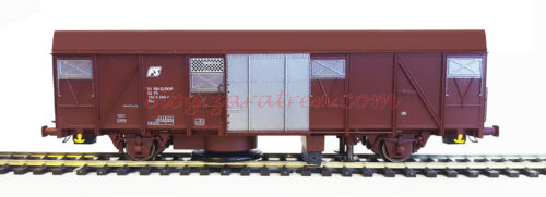 81804 - Mabar - Fotografías en detalle de los vagones de mercancías tipo J - Gbs escala HO, en versión limpiavías y standard.