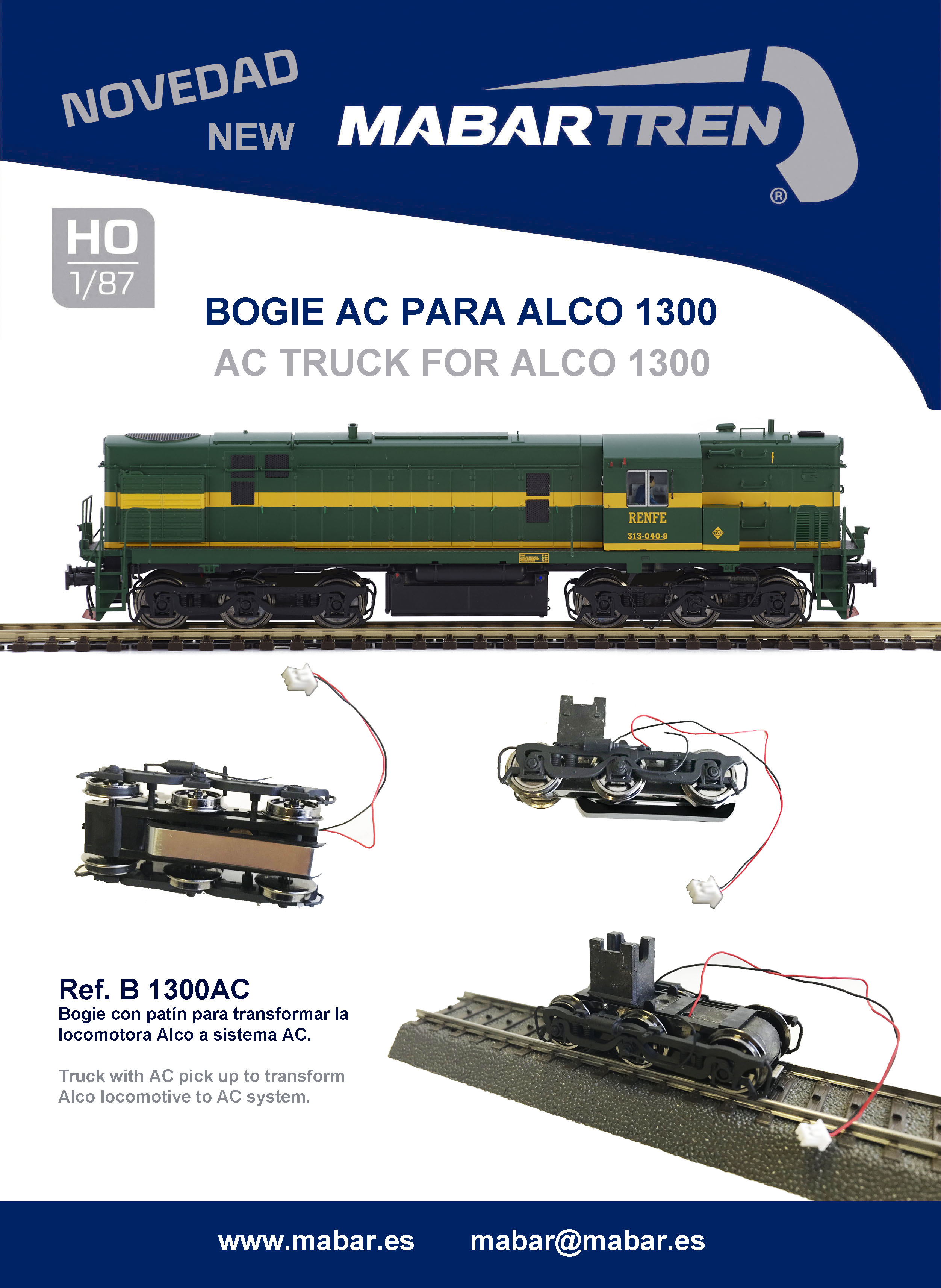 Mabar – Bogie AC locomotora Alco 1300