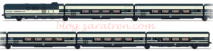 Tren Talgo Pendular, RENFE, Set de 6 Coches, Escala H0. Marca Electrotren, Ref: E3279.