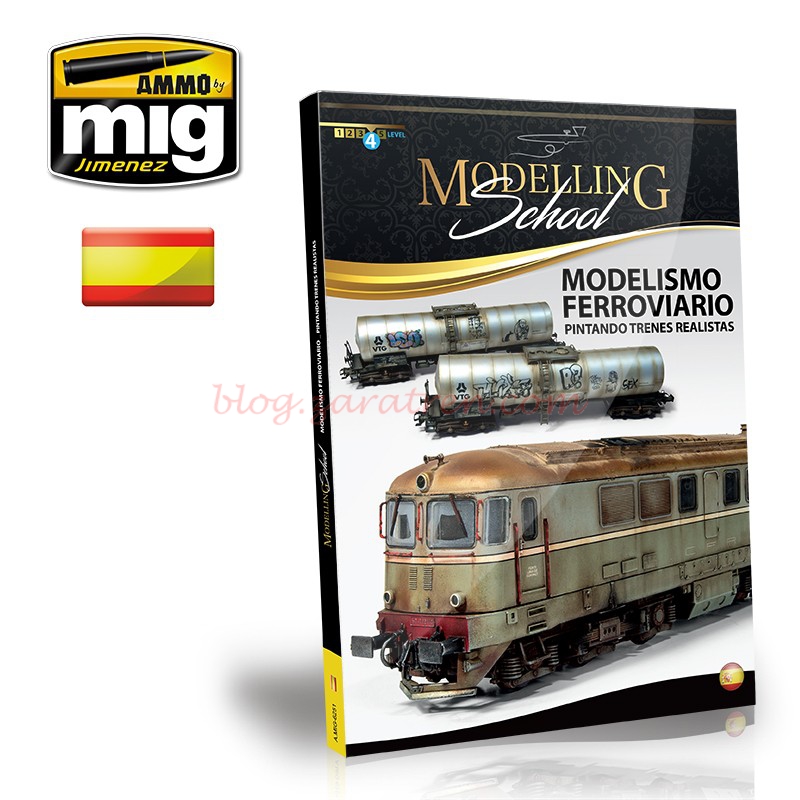 Ammo Mig – Modelling School, Modelismo ferroviario, Pintado de trenes realistas. Ref: AMIG6251.