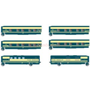 Electrotren - Trenhotel Talgo, RENFE, Set de 6 Coches, Escala H0, Ref: E3350.