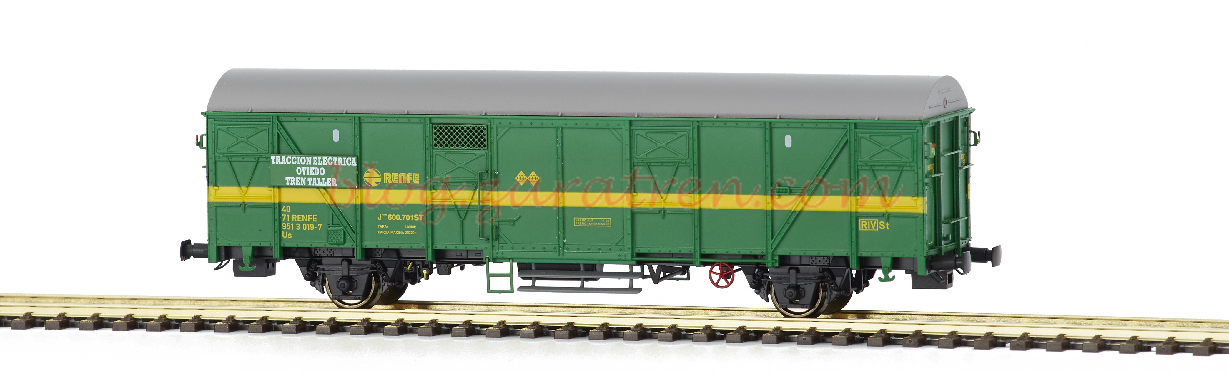 Mabar – Vagón RENFE Tren Taller , Jcev600701, Color verde, Escala H0, Ref: 81824.