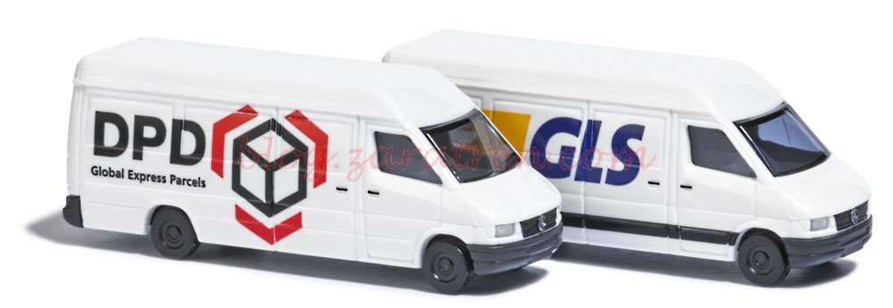 Busch – Lote de dos furgonetas de reparto DPD y GLS, Escala N, Ref: 8308.