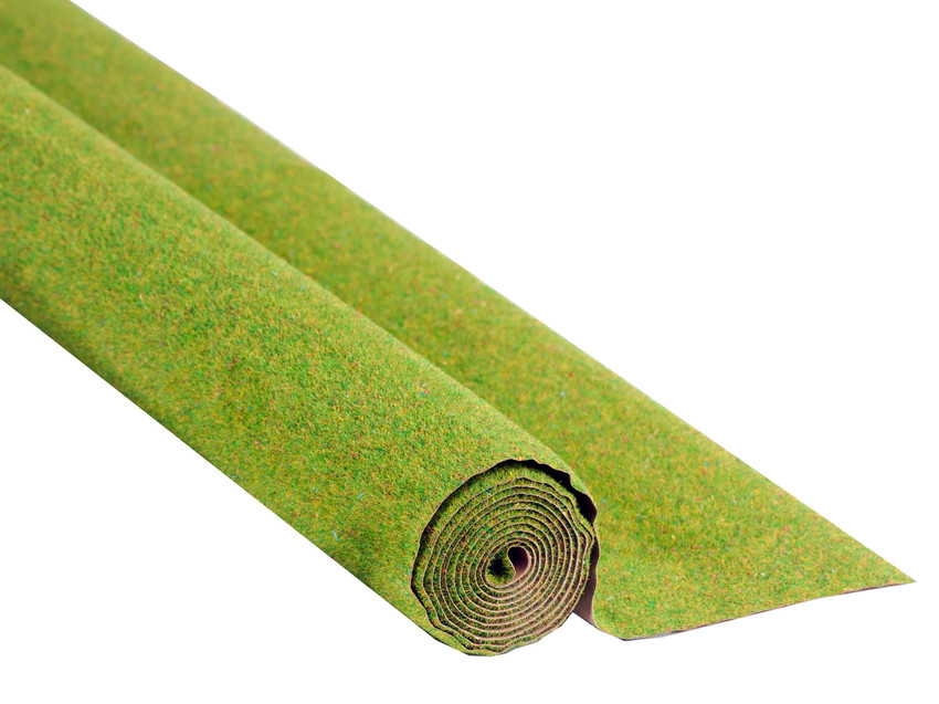 Noch – Tapiz de hierba electrostatico color verde floreado, 200 X 100, Ref: 00011.