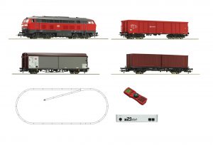 Roco - Set de iniciación Loc. Diesel clase 218, DB AG, Con tres vagones, Digital, Z21 y mando, Ref: 51312.