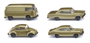 Wiking - Conjunto de cuatro coches 50 Aniversario, Escala N, Ref: 091006.
