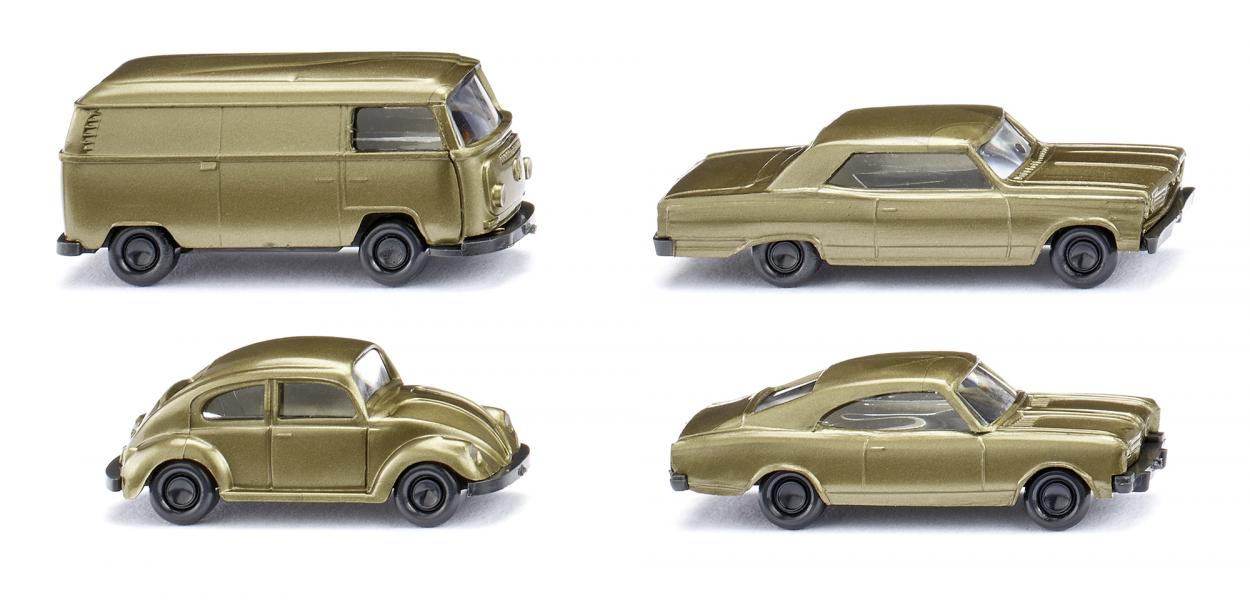 Wiking – Conjunto de cuatro coches 50 Aniversario, Escala N, Ref: 091006.
