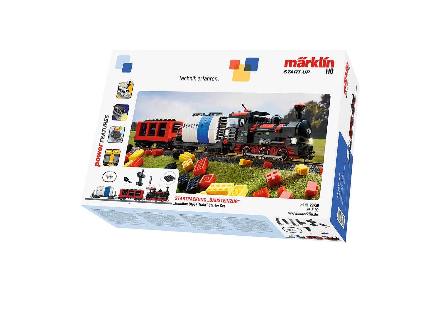 Marklin – Set de iniciacion Tren de Lego » Building Block Train «, Escala H0, Ref: 29730.