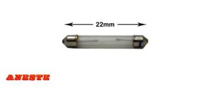 Aneste - Lampara de tubo 14 V, 65 mA, 22 mm. Ref: 514.