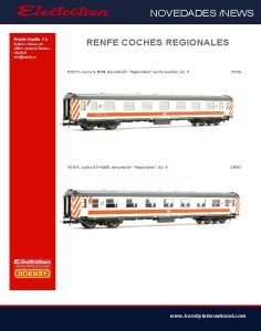 Electrotren - Coche maquinaria de via ADIF y Coches Regionales.