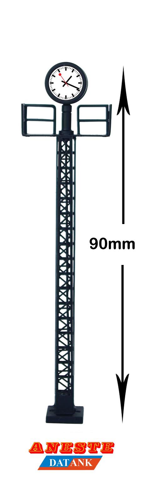 Aneste – Reloj con poste Ferroviario, Con iluminación interior, Escala H0, Ref: 1005.