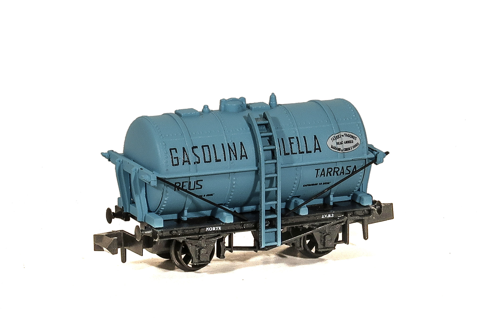 Peco – Vagones Cisterna Gasolina Vilella NR.3, Color Azul, Epoca I, Ref: NR-P968A y B.