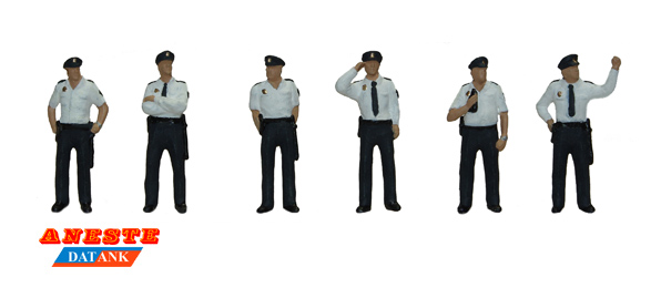 Aneste – Policia Nacional de verano, 6 figuras. Ref: 4096.