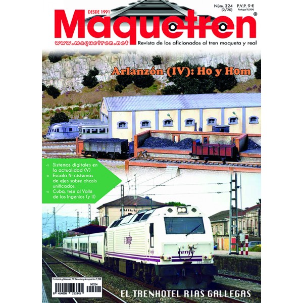 Revista, mensual, Maquetren, Nº, 324, 2020.