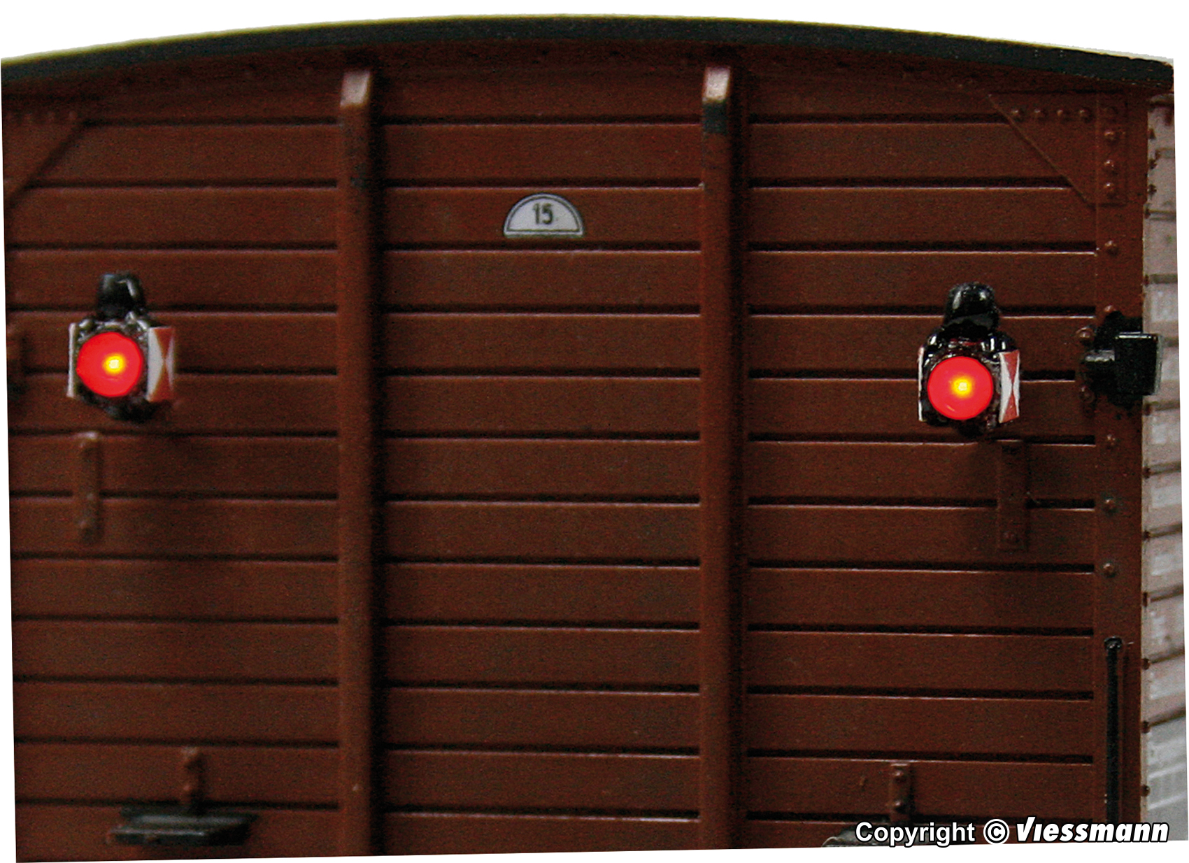 Viessmann – Conj. luces de cola decorativas y funcional para Vagones, Ref: 5069.