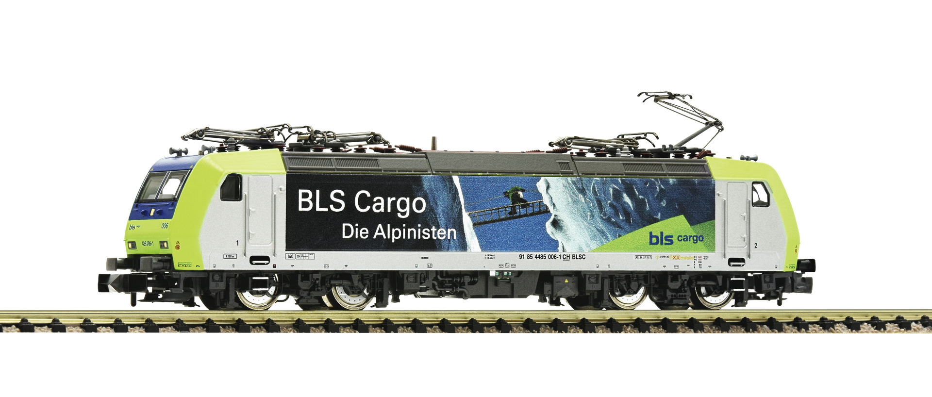 Fleischmann – Loc. Electrica Serie 485 BLS Cargo, Analogica, Escala N, Ref: 738512.
