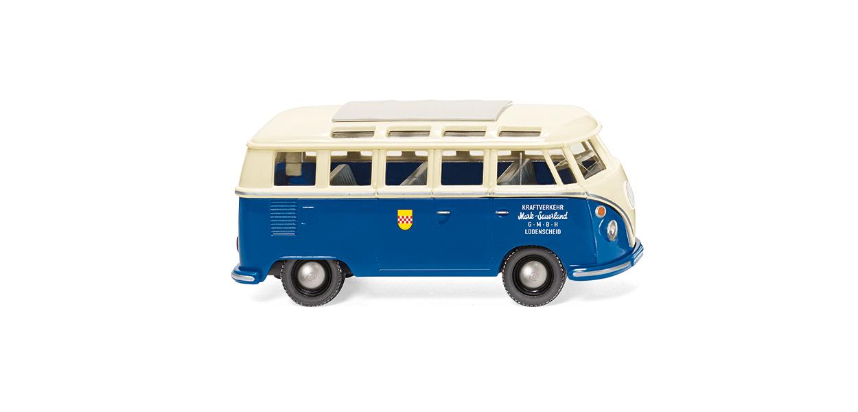 Wiking – VW T1 Sambabus, Azul-Crema, Escala H0, Ref: 079726.