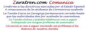 COMUNICADO EXTRAORDINARIO DE ZARATREN.COM.