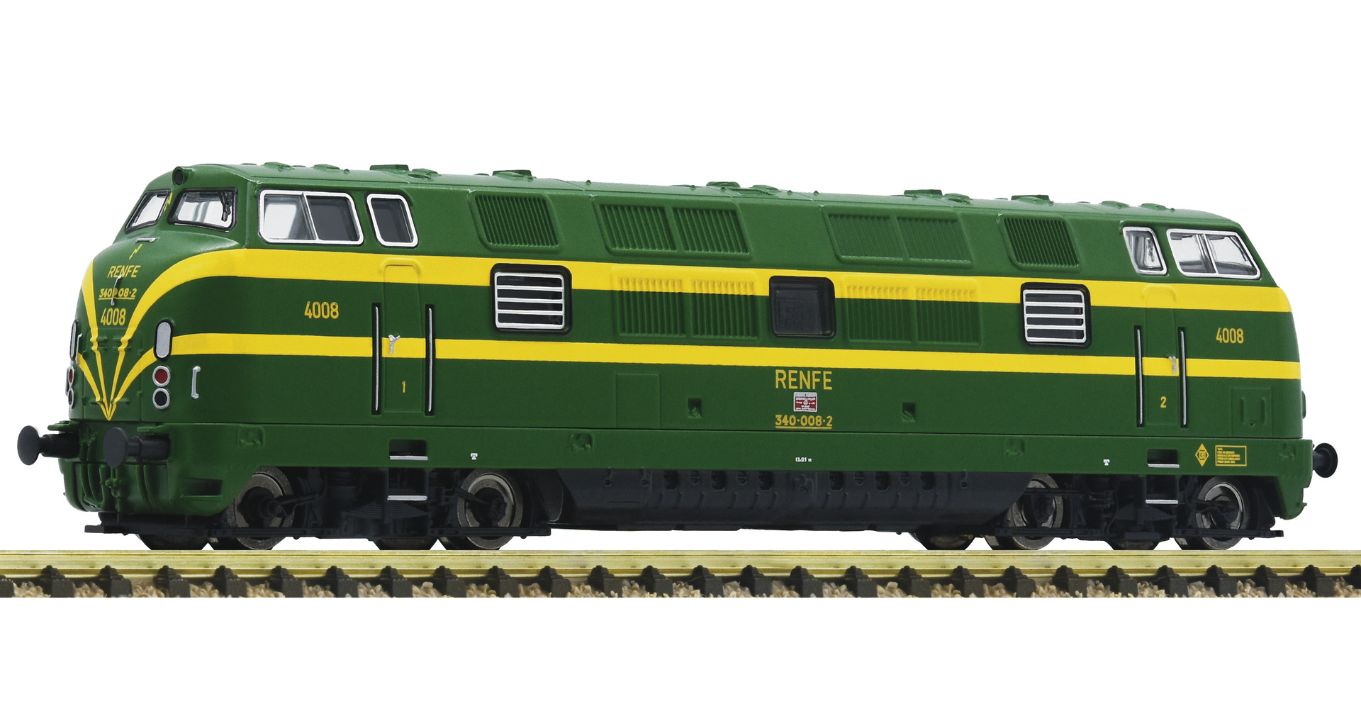 Fleischmann – Locomotora diesel Serie D 340, RENFE, Analogica, Escala N. Ref: 725010