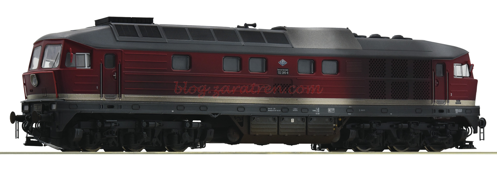 Roco – Locomotora Diesel 132 285-8, DR, Analogica, Envejecida, Escala H0, Ref: 52498.