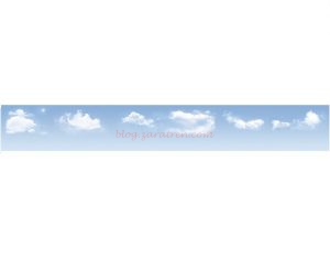 Peco - Fondo de cielo azul y nubes, 2400mm x 333mm, Ref: SKP-03.