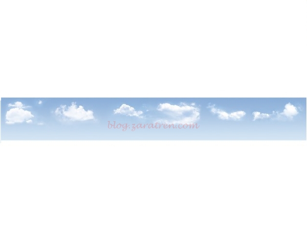 Peco – Fondo de cielo azul y nubes, 2400mm x 333mm, Ref: SKP-03.
