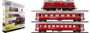 Kato – Set RhB Ge4/4-II 632 Zizers + EW I Rhätische Bahn, Escala N, Ref: 7074049.