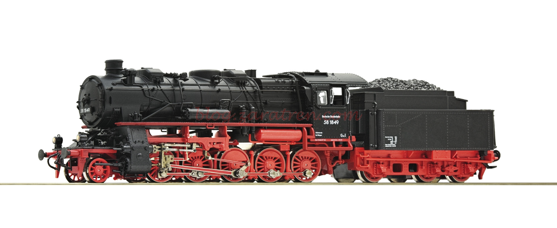 Roco – Locomotora de Vapor Clase 58 1849, DB, Epoca III, Escala H0. Ref: 71922.
