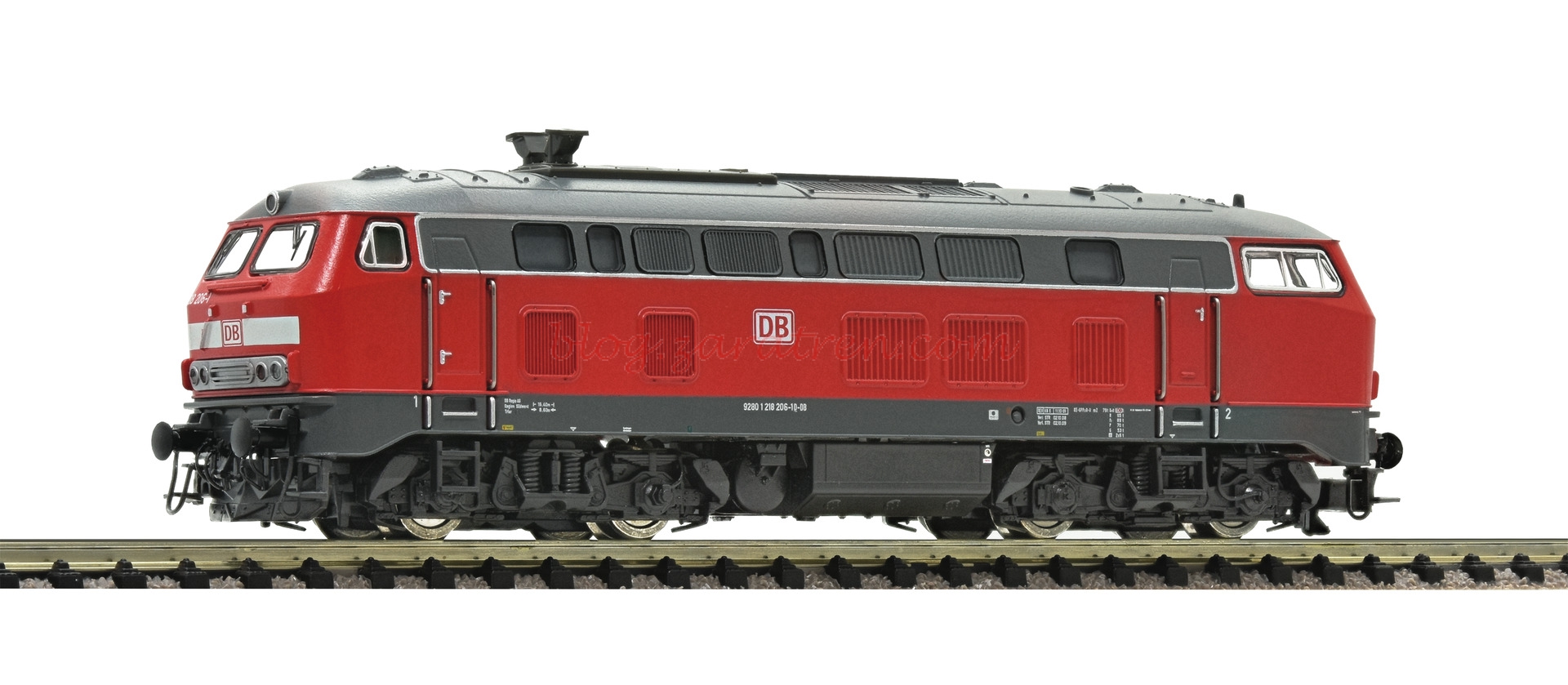 Fleischmann – Locomotora diesel 218 206-10 DB AG, Analogico, Epoca V-VI, Escala N, Ref: 724218.