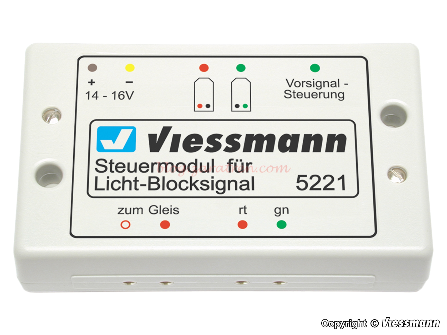 Viessmann – Modulo de control de señal intermedia en un bloqueo, para analogico, Ref: 5221.